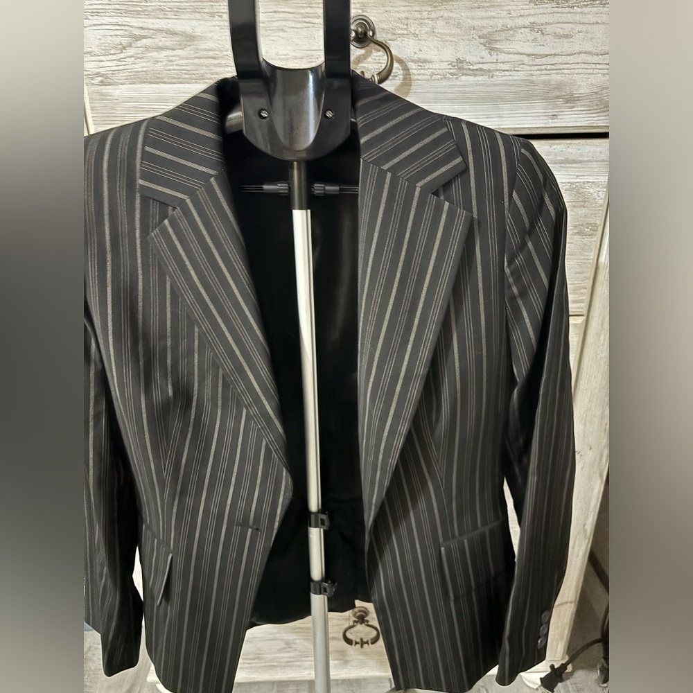 Banana Republic Black Pinstripe Blazer